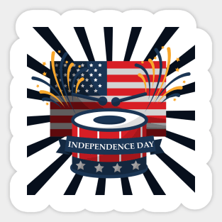 4th of July Independence Day Sticker